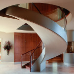 Spectuaular spiral staircase designed by Steve Schill